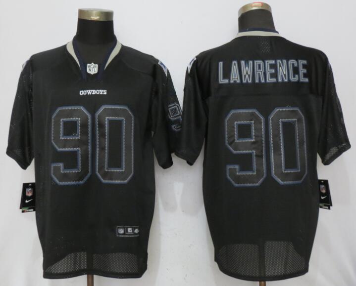 Men Dallas cowboys 90 Lawrence Nike Lights Out Black Elite Jersey